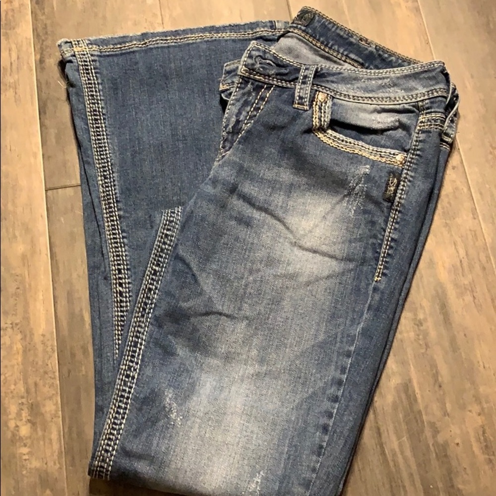 Silver jeans
